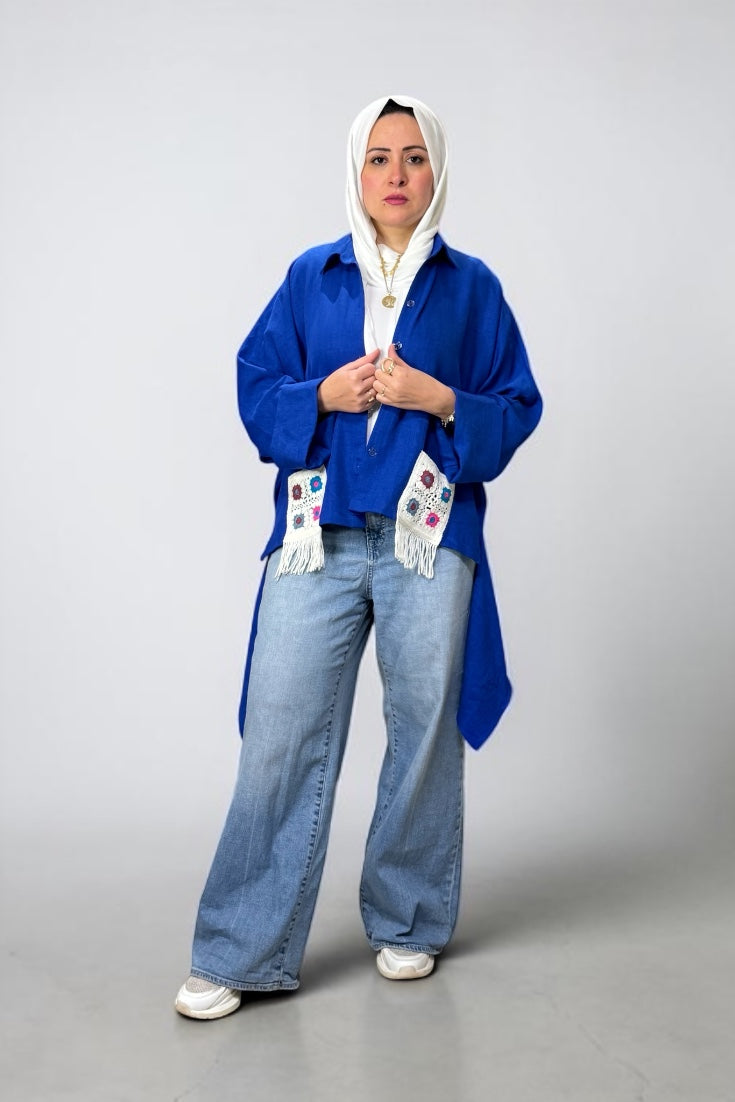 Blue Elegance Blouse