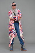 colorful linen cardigan – elegant light