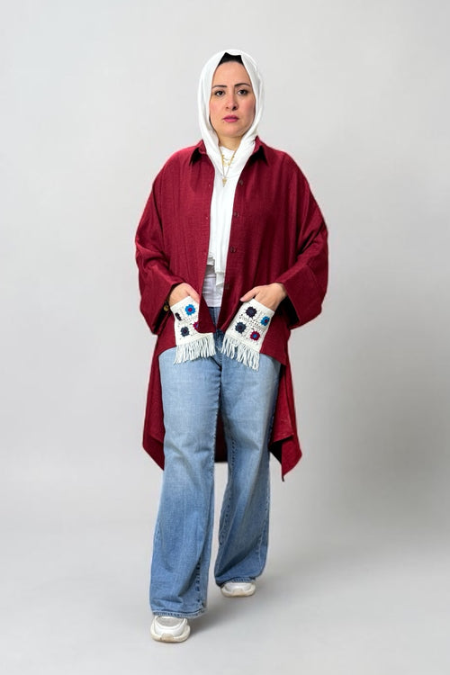 Burgundy Elegance Blouse