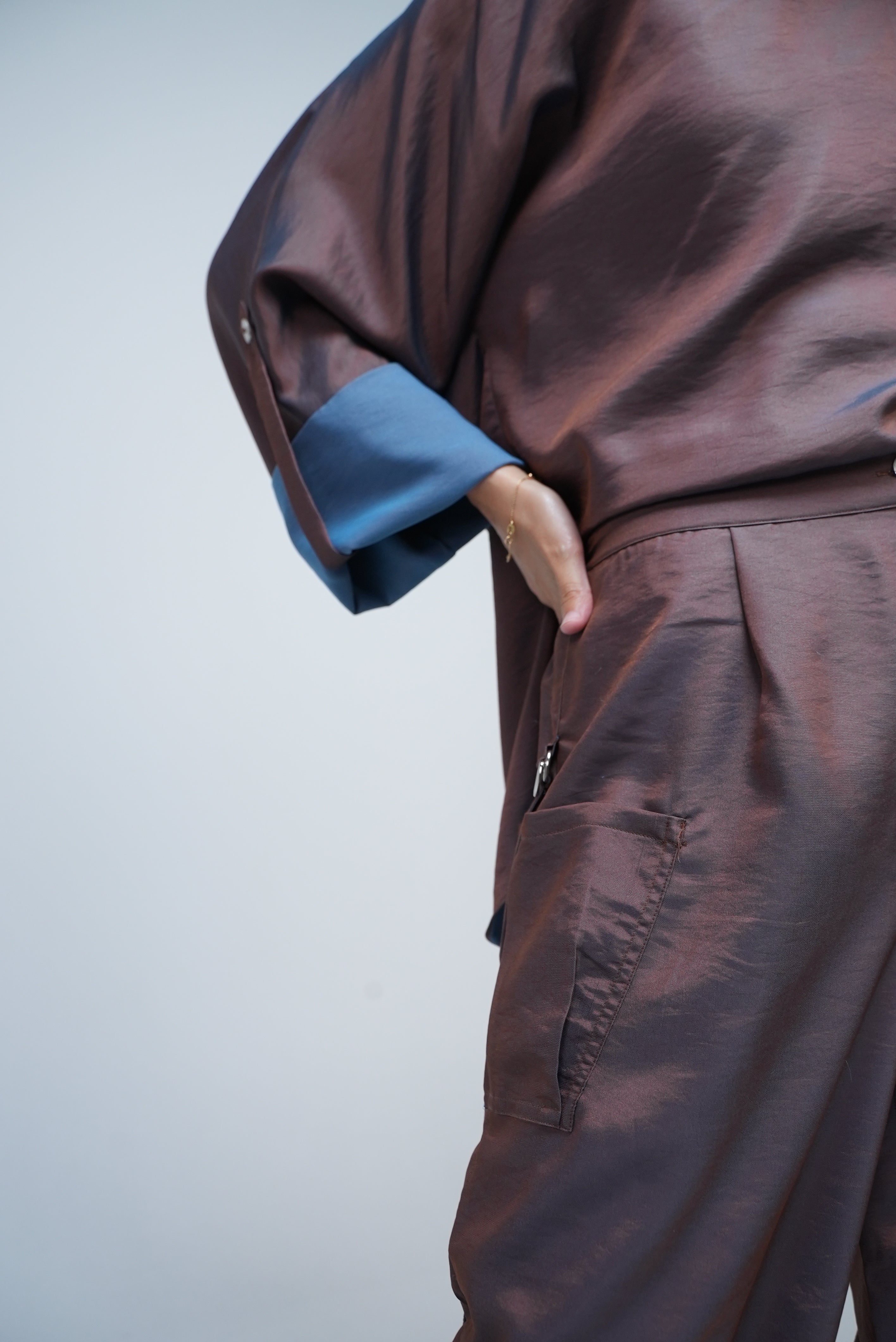 Brown Co-ord Set – Oversized Hoodie & Wide-Leg Pants