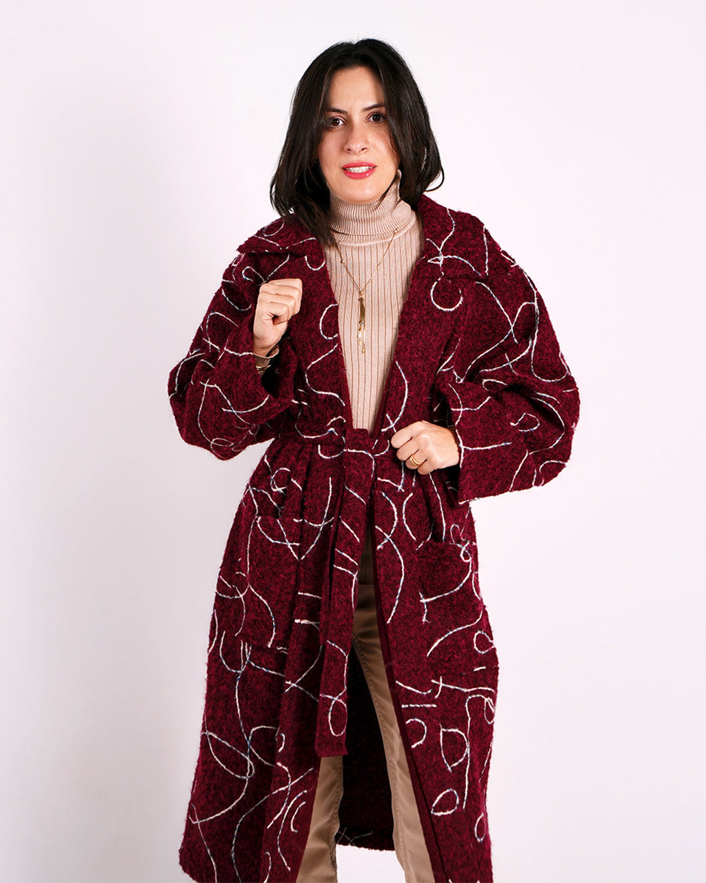 Luxe Wool Coat - Classic Tailored Design