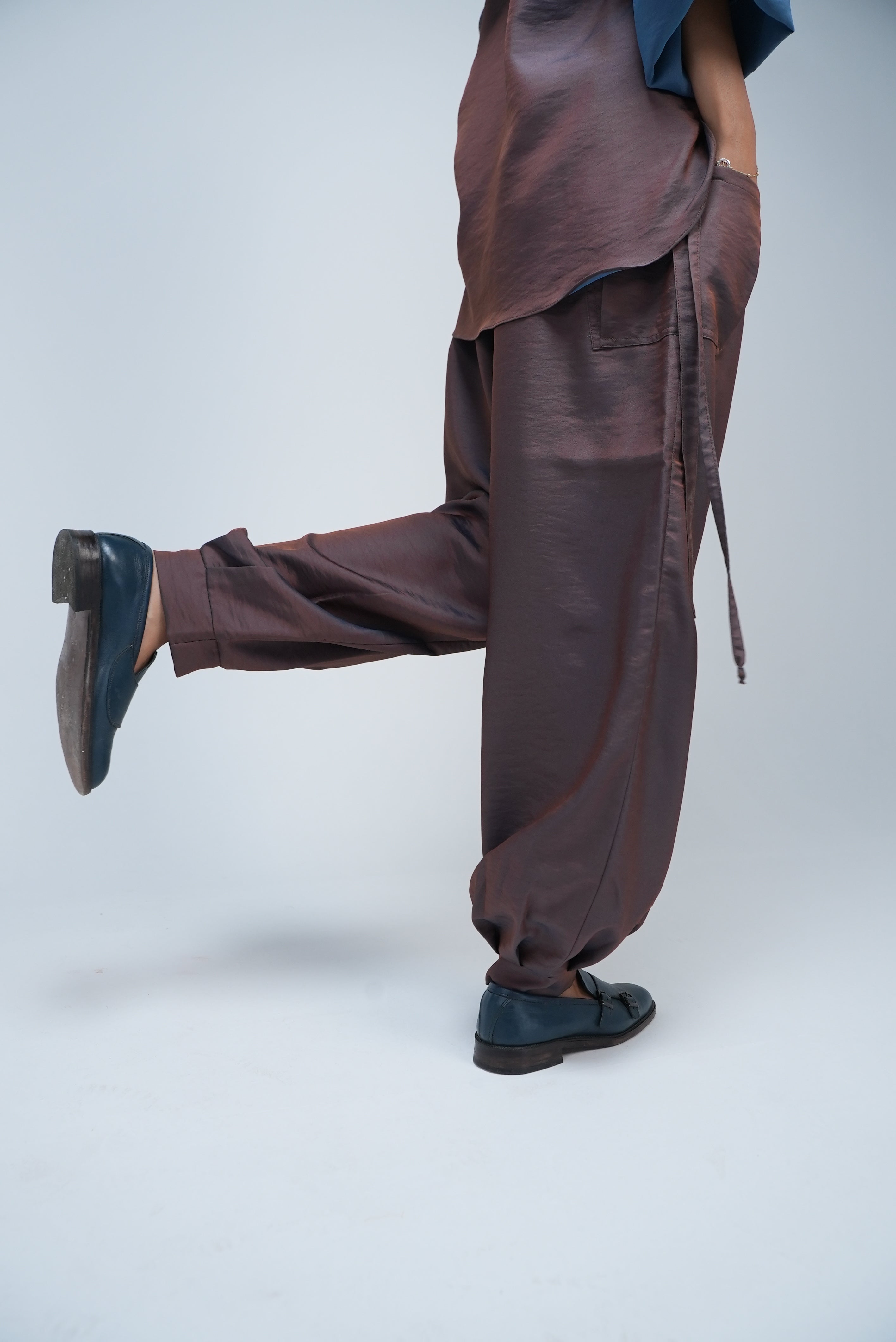 Brown Co-ord Set – Oversized Hoodie & Wide-Leg Pants