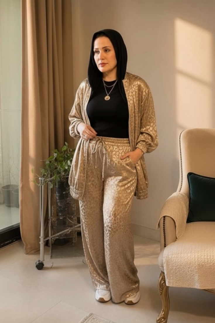 LEOPARDSTAN SET – BOMBER JACKET & WIDE LEG