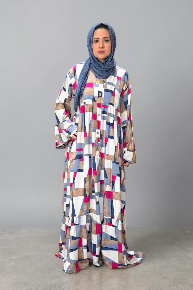 Printed Cotton Maxi Dress