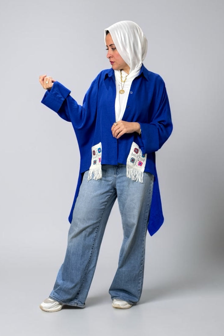 Blue Elegance Blouse