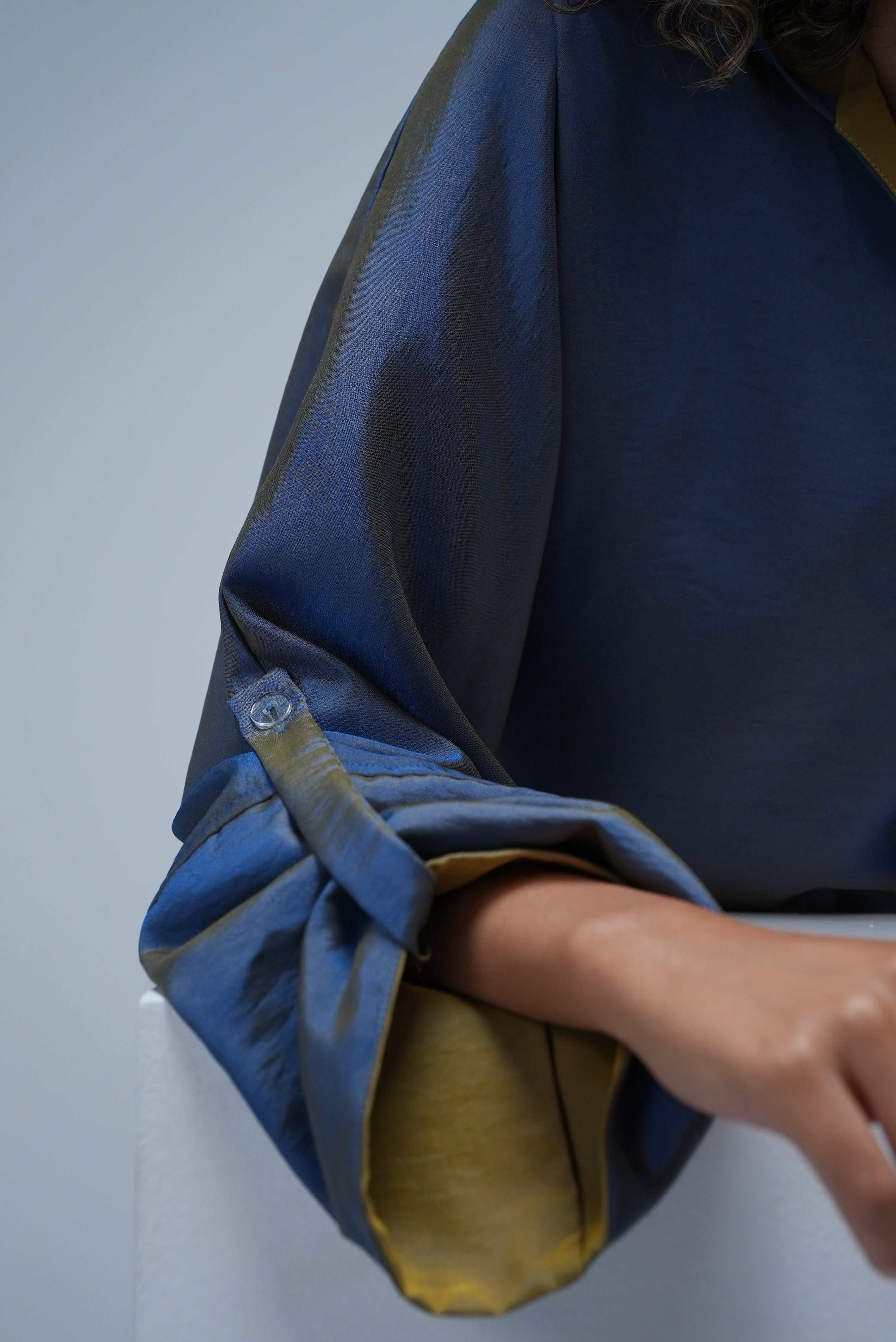 Blue Co-ord Set – Oversized Hoodie & Wide-Leg Pants