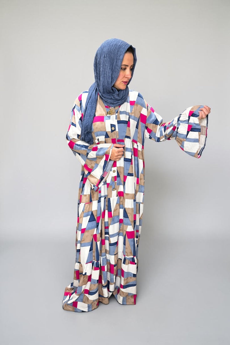 Printed Cotton Maxi Dress
