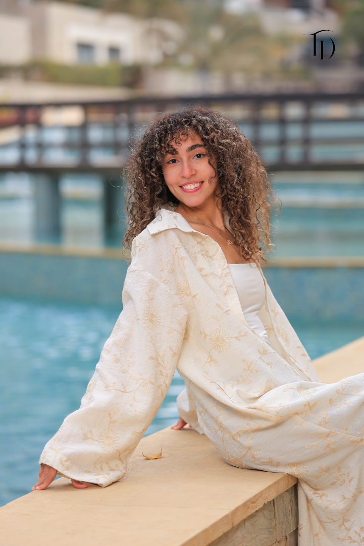 Embroidered Linen Cardigan
