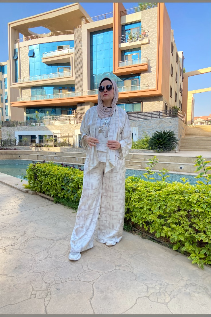 Scarf Blouse Set